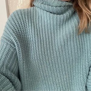 Free People swim too deep turtleneck oversized sweater